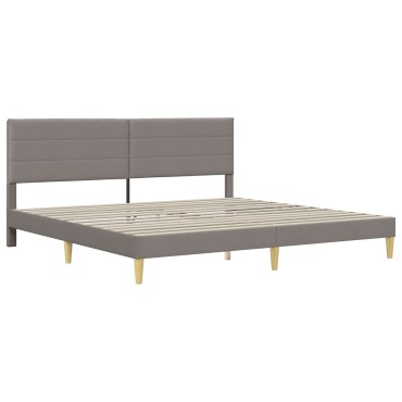 vidaXL Σκελετός Κρεβατιού Taupe 180x200cm Πολυεστέρας