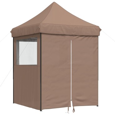 vidaXL Σκηνή Πάρτυ Καφέ 200 x 200 x 306 εκ. Ύφασμα Όξφορντ