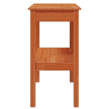 vidaXL Τραπέζι κονσόλας Κερωμένο Καφέ 80x40x75cm Στερεό πεύκο