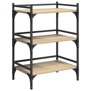 vidaXL Καρότσι Κουζίνας Δρύς Sonoma 50x35x75,5 εκ 1 τεμ.