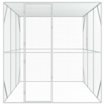 vidaXL Κλουβί Πουλιών Ανθρακί 210 x 304 x 213 εκ