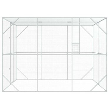 vidaXL Κλουβί Πουλιών Ανθρακί 210 x 304 x 213 εκ