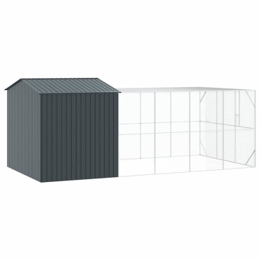 vidaXL Κλουβί Πουλιών Ανθρακί 635 x 304 x 247 εκ Επικαλυμμένος Χάλυβας