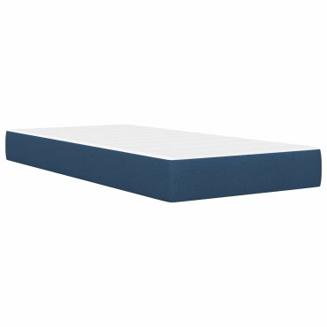 vidaXL Σκελετός Κρεβατιού Μπλε 100 x 200 cm Πολυεστέρας