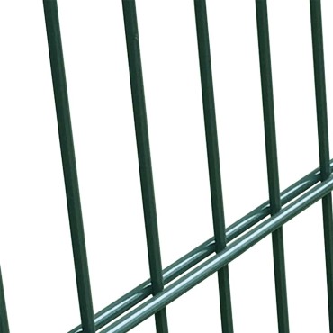 vidaXL Πόρτα Περίφραξης Πράσινη 100x200 εκ. από Ατσάλι