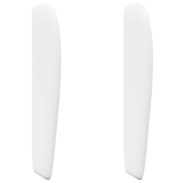 vidaXL Αυτί Κεφαλής Λευκό 80 x 23 x 6 εκ. PVC