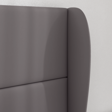 vidaXL Αυτί Κεφαλής Σκούρο Γκρι 80 x 23 x 6 εκ. PVC