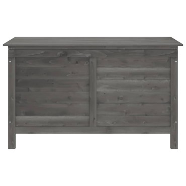 vidaXL Μπαούλο Αποθ. Κήπου Ανθρακί 99x49,5x58,5cm Μασίφ Ξύλο Ελάτης 1 τεμ.