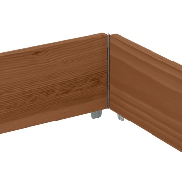 vidaXL Κολάρα Παλέτας Καφέ 150x100 εκ. από Μασίφ Ξύλο Πεύκου