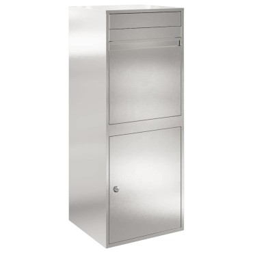 vidaXL Θυρίδα Πακέτων Ασημί 47,5 x 38 x 59 εκ. Ανοξείδωτο ατσάλι