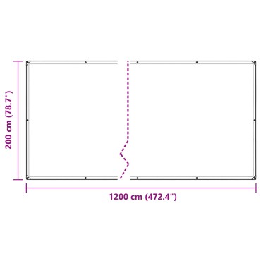 vidaXL Κάλυμμα Φυτών Διαφανές 2 x 12 m PVC
