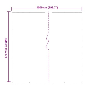 vidaXL Κάλυμμα Φυτών Διαφανές 4 x 10 m PVC
