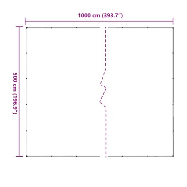 vidaXL Κάλυμμα Φυτών Διαφανές 5 x 10 m PVC