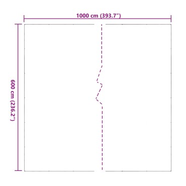 vidaXL Κάλυμμα Φυτών Διαφανές 6 x 10 m PVC
