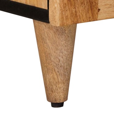 vidaXL Πλαϊνό γραφείο 60x33x75cm Στερεό ξύλο μάνγκο Φυσικό