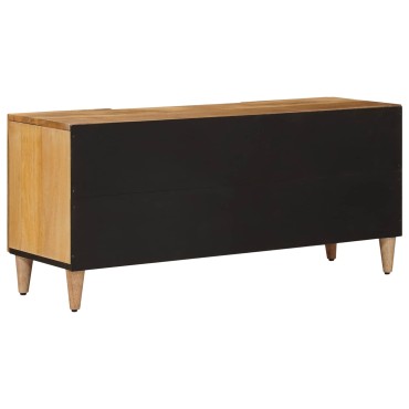 vidaXL Ντουλάπι TV Φυσικό 105x33,5x46cm Στερεό ξύλο μάνγκο 1 τεμ.