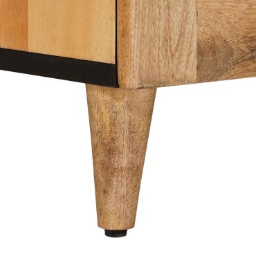 vidaXL Ντουλάπι TV Φυσικό 105x33,5x46cm Στερεό ξύλο μάνγκο 1 τεμ.