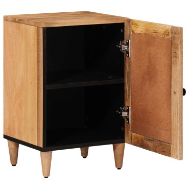 vidaXL Ντουλάπι Μπάνιου Φυσικό 38x33x58cm Στερεό ξύλο μάνγκο