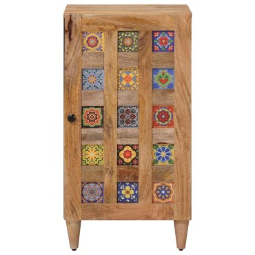 vidaXL Πλαϊνό γραφείο Φυσικό 40x33x75cm Στερεό ξύλο μάνγκο
