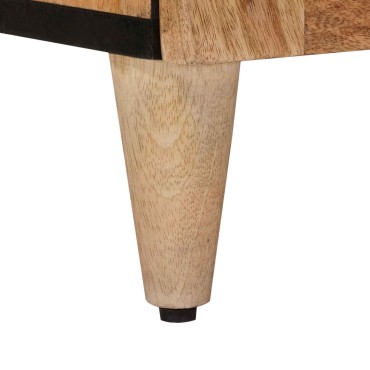 vidaXL Πλαϊνό γραφείο Φυσικό 40x33x75cm Στερεό ξύλο μάνγκο