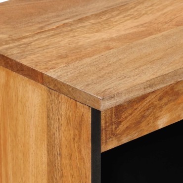 vidaXL Πλαϊνό γραφείο Φυσικό 60x33x75cm Στερεό ξύλο μάνγκο