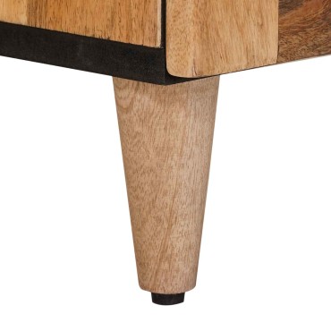 vidaXL Πλαϊνό γραφείο Φυσικό 60x33x75cm Στερεό ξύλο μάνγκο