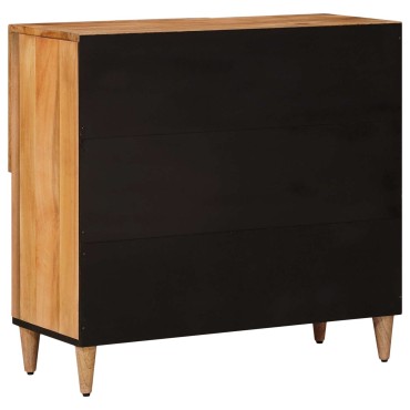 vidaXL Πλαϊνό γραφείο Φυσικό 80x33x75cm Στερεό ξύλο μάνγκο