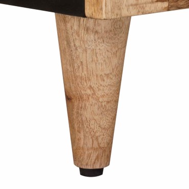 vidaXL Πλαϊνό γραφείο Φυσικό 80x33x75cm Στερεό ξύλο μάνγκο