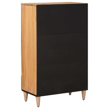 vidaXL Highboard Φυσικό 60x33,5x100cm Στερεό ξύλο μάνγκο