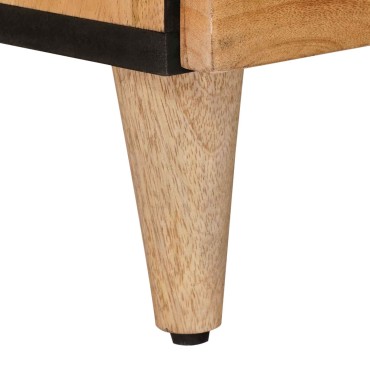 vidaXL Highboard Φυσικό 60x33,5x100cm Στερεό ξύλο μάνγκο