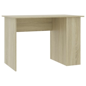 vidaXL Γραφείο Χρώμα Sonoma Δρυς 110x60x73cm από Μοριοσανίδα 1 τεμ.