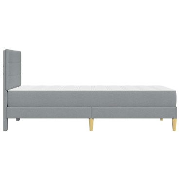 vidaXL Σκελετός Κρεβατιού Ανοιχτό γκρι 80 x 200 cm Πολυεστέρας