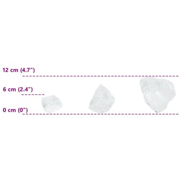 vidaXL Πέτρες Κήπου Λευκό 12 cm Γυαλί