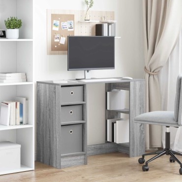 vidaXL Γραφείο Γκρίζο Σονομα 100x40x75cm Επεξεργασμένο Ξύλο 1 τεμ.