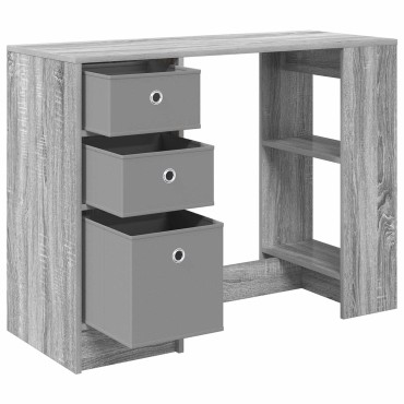 vidaXL Γραφείο Γκρίζο Σονομα 100x40x75cm Επεξεργασμένο Ξύλο 1 τεμ.