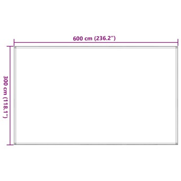 vidaXL Χαλί Σκηνής Μπλε 300 x 600 εκ. από HDPE
