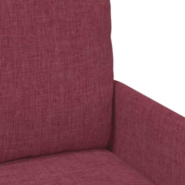 vidaXL Σετ Καναπέ 3 τεμ. Κόκκινο Κόντρα πλακέ 115x56x80cm  Τριθέσιος