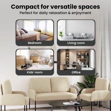 vidaXL Σετ Καναπέ 3 τεμ. Κρεμ Κόντρα πλακέ 115x56x80cm  Τριθέσιος