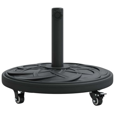 vidaXL Βάση ομπρέλας 15.35 kg Μαύρο Σίδερο Εγκύκλιος