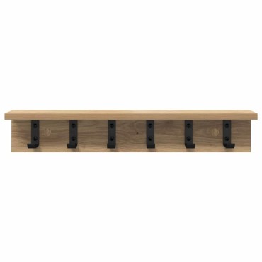 vidaXL Τοίχου Κρεμάστρα Επιτοίχιο Artisan Oak 60x10,5x10,5 εκ