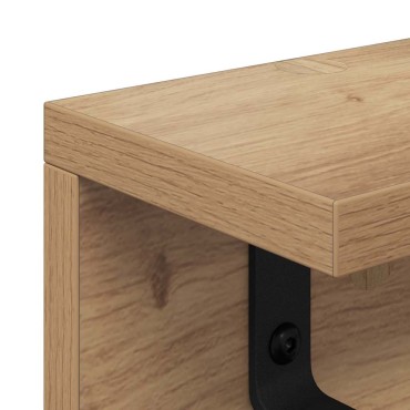 vidaXL Τοίχου Κρεμάστρα Επιτοίχιο Artisan Oak 60x10,5x10,5 εκ