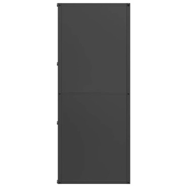 vidaXL Ράφι Καυσόξυλων Μαύρο 40x30x75 εκ. Χάλυβας ψυχρής έλασης