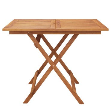 vidaXL Τραπέζι Κήπου Πτυσσόμενο 90x90x75cm Μασίφ Ξύλο Ακακίας 1 τεμ.