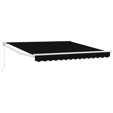 vidaXL Αναδιπλούμενη τέντα Μαύρο 300 x 250 x 165 εκ.