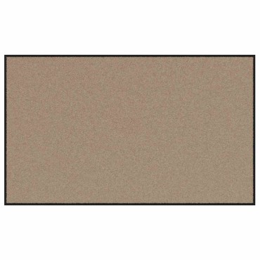 vidaXL Χαλάκι Εξώπορτας Μπεζ και Μαύρο 90 x 150 cm 100% Πολυαμίδιο