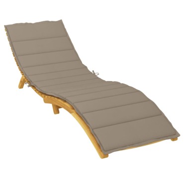 vidaXL Μαξιλάρι Ξαπλώστρας Taupe 200x60x3cm από Ύφασμα Oxford