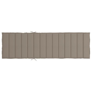 vidaXL Μαξιλάρι Ξαπλώστρας Taupe 200x60x3cm από Ύφασμα Oxford