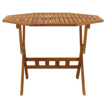 vidaXL Τραπέζι Κήπου Πτυσσόμενο 90x75cm Μασίφ Ξύλο Ακακίας 1 τεμ.
