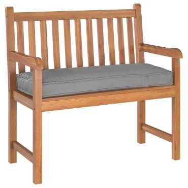 vidaXL Μαξιλάρι Γκρι 100x40x8cm Ύφασμα Όξφορντ