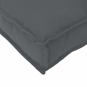 vidaXL Μαξιλάρι παλέτας Ανθρακί 200x40x8cm Ύφασμα Οξφόρδης